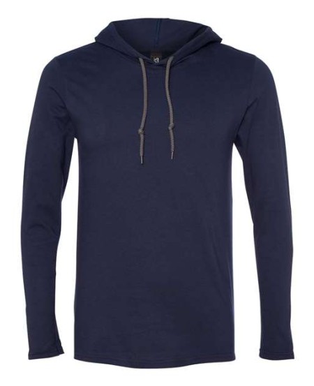 987 Softstyle Lightweight Hooded Long Sleeve T-Shirt