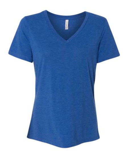 6415 Women's Relaxed Triblend Short Sleeve V-Neck Tee