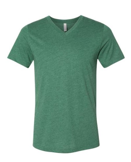 3005CVC Heather CVC V-Neck Tee