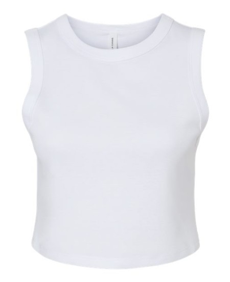 1013 Women's Micro Rib Muscle Crop Tank