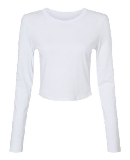 1501 Women's Micro Rib Long Sleeve Baby Tee