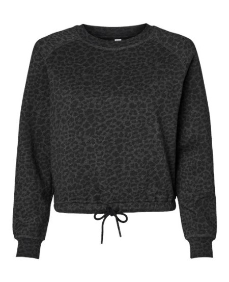 3528 Women's Relaxed 3-End Boxy Fleece Crewneck Sweatshirt