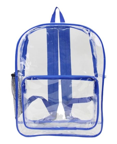 7013 Large 17 Heavy Duty Clear Backpack