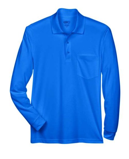 88192P Men's Pinnacle Performance Long Sleeve Piqué Polo with Pocket