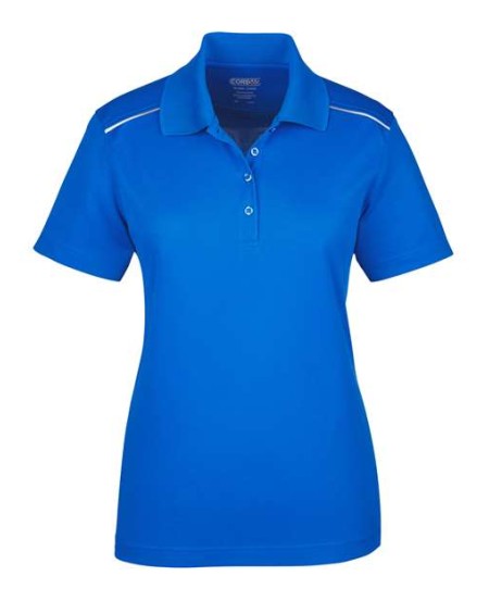 78181R Women's Radiant Performance Piqué Polo with Reflective Piping