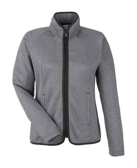 CE72W Women's Venture Heathered Stripe Full-Zip