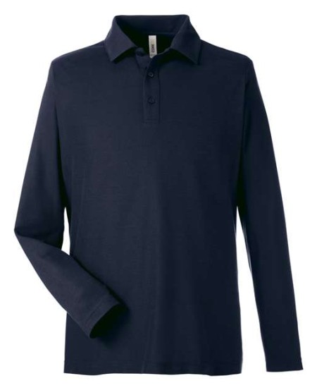 CE112L Men's Fusion ChromaSoft Long Sleeve Pique Polo