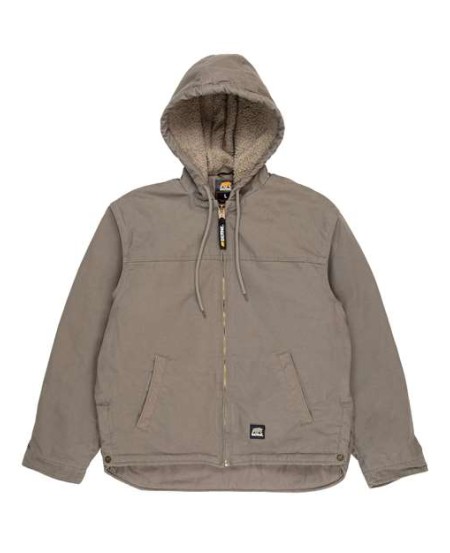 HJ626 Men's Heartland Washed Duck Hooded Work Coat