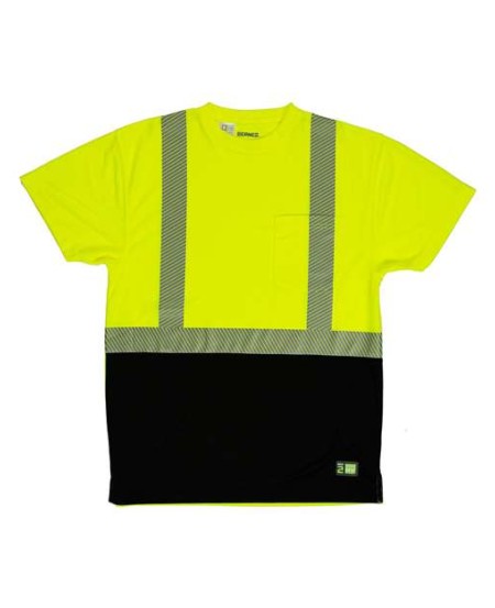 HVK017 Unisex Hi-Vis Class 2 Color Blocked Pocket T-Shirt
