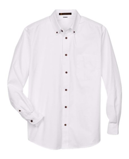 M500T Men's Tall Easy Blend Long Sleeve Twill Dress Shirt