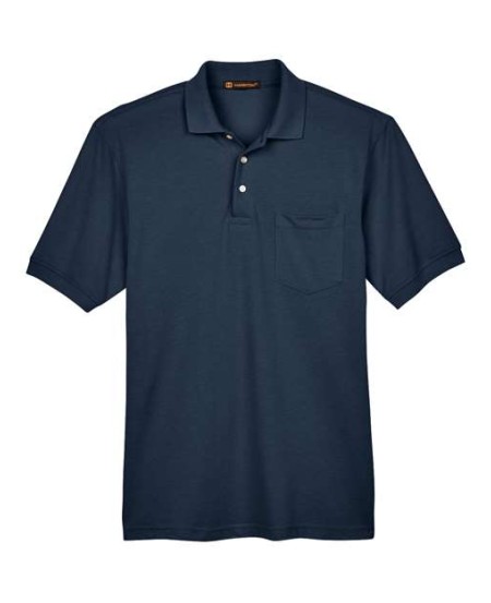 M265P Men's Easy Blend Polo with Pocket