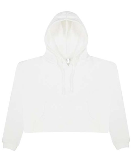 JHA016 Women's Girlie Cropped Hooded Fleece with Pocket