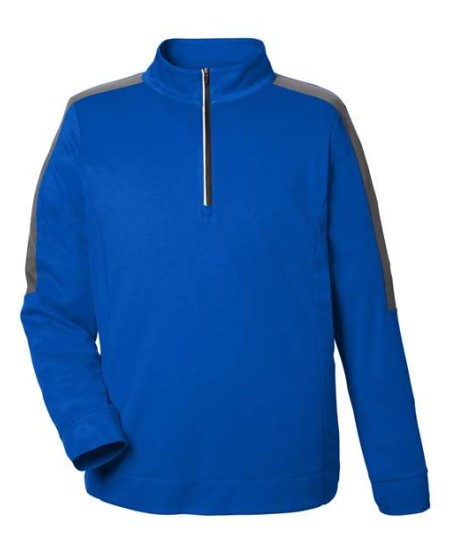 CE404 Men's Market Snag Protect Mesh Colorblock Quarter-Zip Pullover