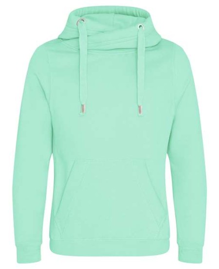 JHA021 Cross Neck Hooded Sweatshirt