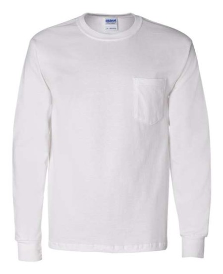 2410 Ultra Cotton Long Sleeve Pocket T-Shirt