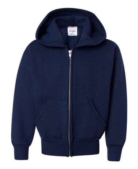 P480 EcoSmart Youth Full-Zip Hooded Sweatshirt