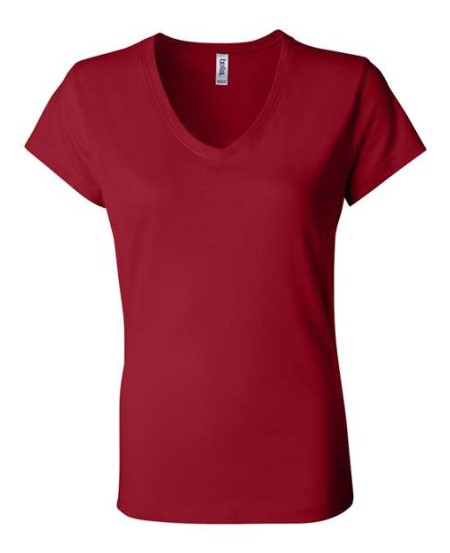6005 Womens Jersey V-Neck Tee