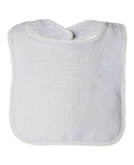 1003 Infant Contrast Trim Terry Bib