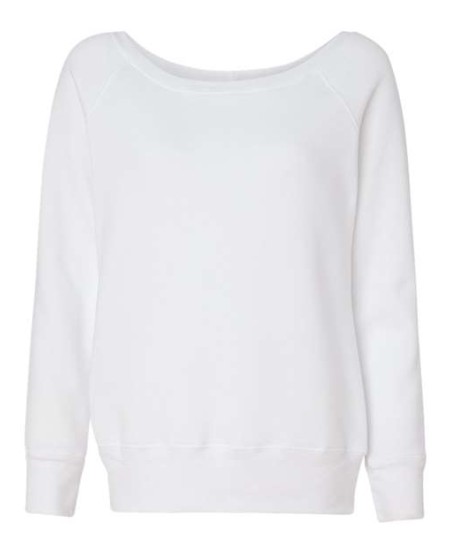 7501 Womens Sponge Fleece Wide Neck Sweatshirt