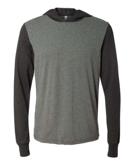3512 Unisex Jersey Hooded Long Sleeve Tee