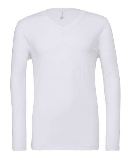 3425 Unisex Long Sleeve V-Neck Tee