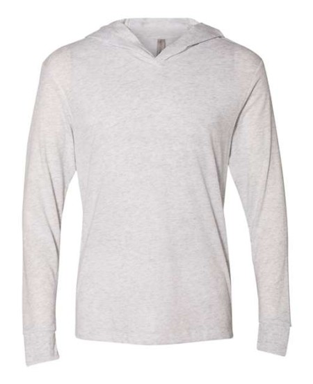 6021 Triblend Hooded Long Sleeve Pullover T-Shirt
