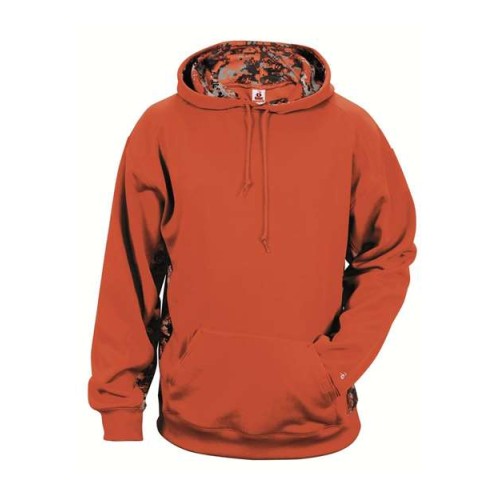 2464 Youth Digital Camo Colorblock Performance Fleece Hooded Sweatshirt