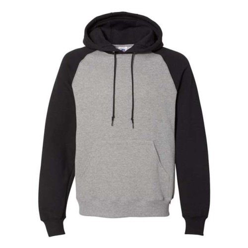 693HBM Unisex Dri Power Colorblock Raglan Hooded Sweatshirt