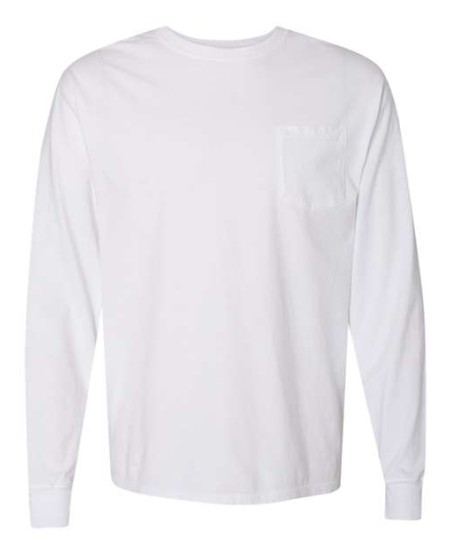 GDH250 Unisex Garment-Dyed Long Sleeve T-Shirt With a Pocket