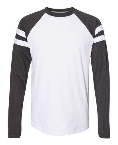 6934 Fine Jersey Mash Up Long Sleeve Tee