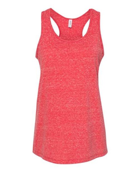 88WTKR Women's Snow Heather Jersey Racerback Tank Top