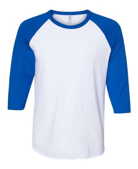 560RR Premium Blend Ringspun Three-Quarter Sleeve Raglan Baseball T-Shirt
