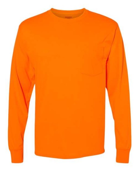 W120 Unisex Workwear Long Sleeve Pocket T-Shirt