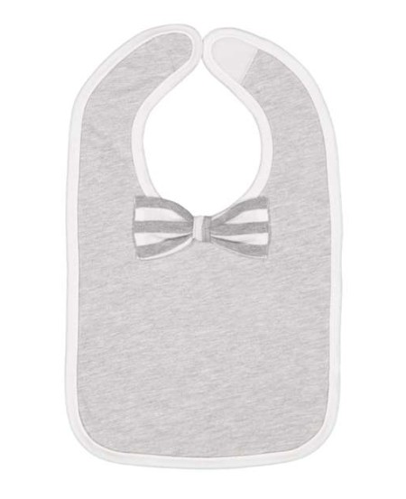 1002 Infant Baby Rib Bow Tie Bib