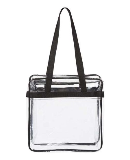 OAD5005 OAD Clear Tote with Zippered Top