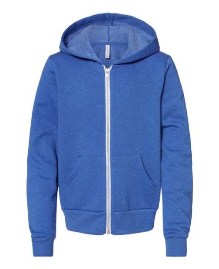 3739Y Youth Sponge Fleece Full-Zip Hoodie