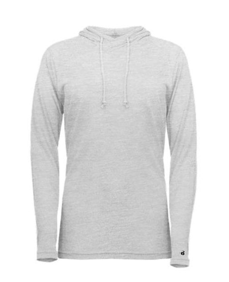 4965 Women's Tri-Blend Surplice Long Sleeve Hooded T-Shirt