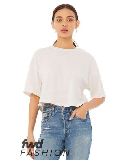 6482 Women's Jersey Crop Tee