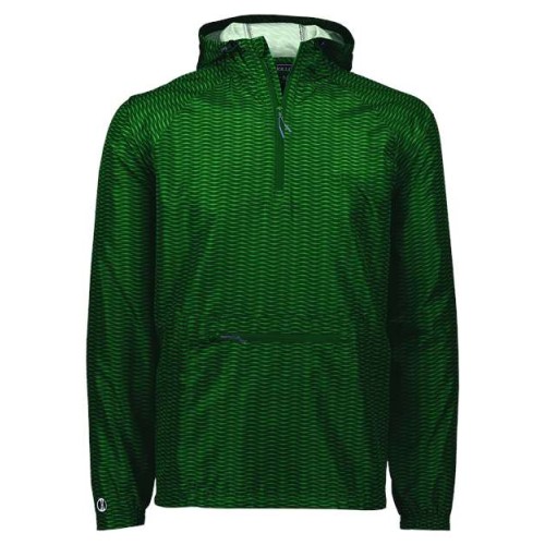 229554 Men's Range Hooded Packable Quarter-Zip Jacket