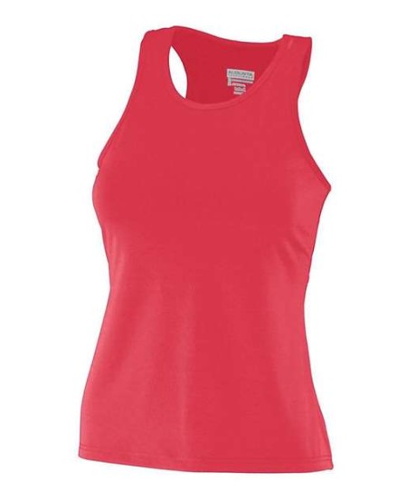 1203 Girls' Solid Racerback Tank Top