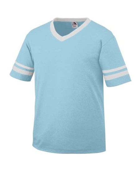 360 V-Neck Jersey with Striped Sleeves