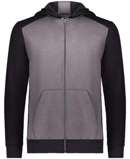 6900 Youth Eco Revive Three-Season Triblend Fleece Full-Zip Hooded Sweatshirt