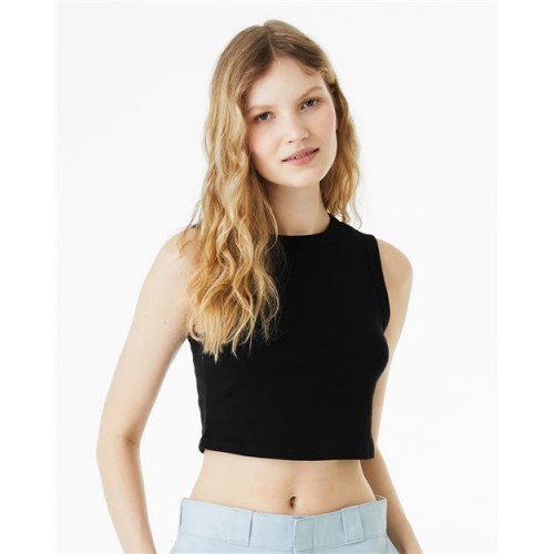 1013 Women's Micro Rib Muscle Crop Tank
