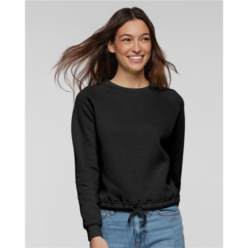 3528 Women's Relaxed 3-End Boxy Fleece Crewneck Sweatshirt