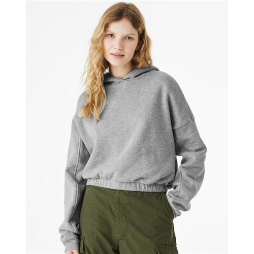 7506 FWD Fashion Women's Sponge Fleece Cinched Bottom Hoodie