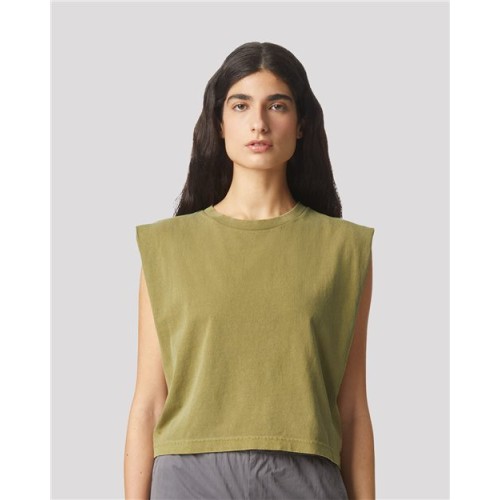 307GD Garment-Dyed Women's Heavyweight Muscle Tee