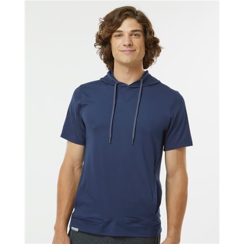 222505 Men's Eco Revive Ventura Soft Knit Short Sleeve Hooded Sweatshirt