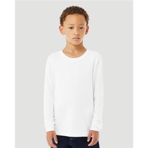 3501YCVC Youth Heather CVC Long Sleeve Tee