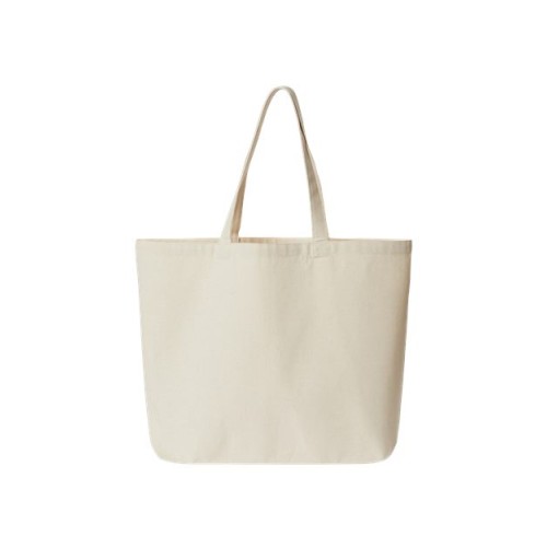 OAD108R Jumbo Recycled Midweight Gusseted Canvas Tote