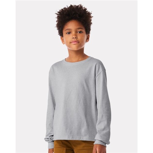 3511Y Youth 6oz Heavyweight Long Sleeve Tee